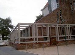 neue betonpergolen werkstatt nord westseite 2006 2010 2